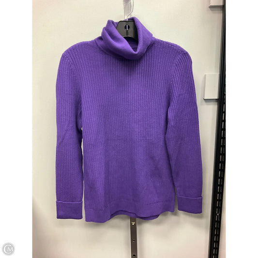 Sweater By Talbots In Purple, Size: M