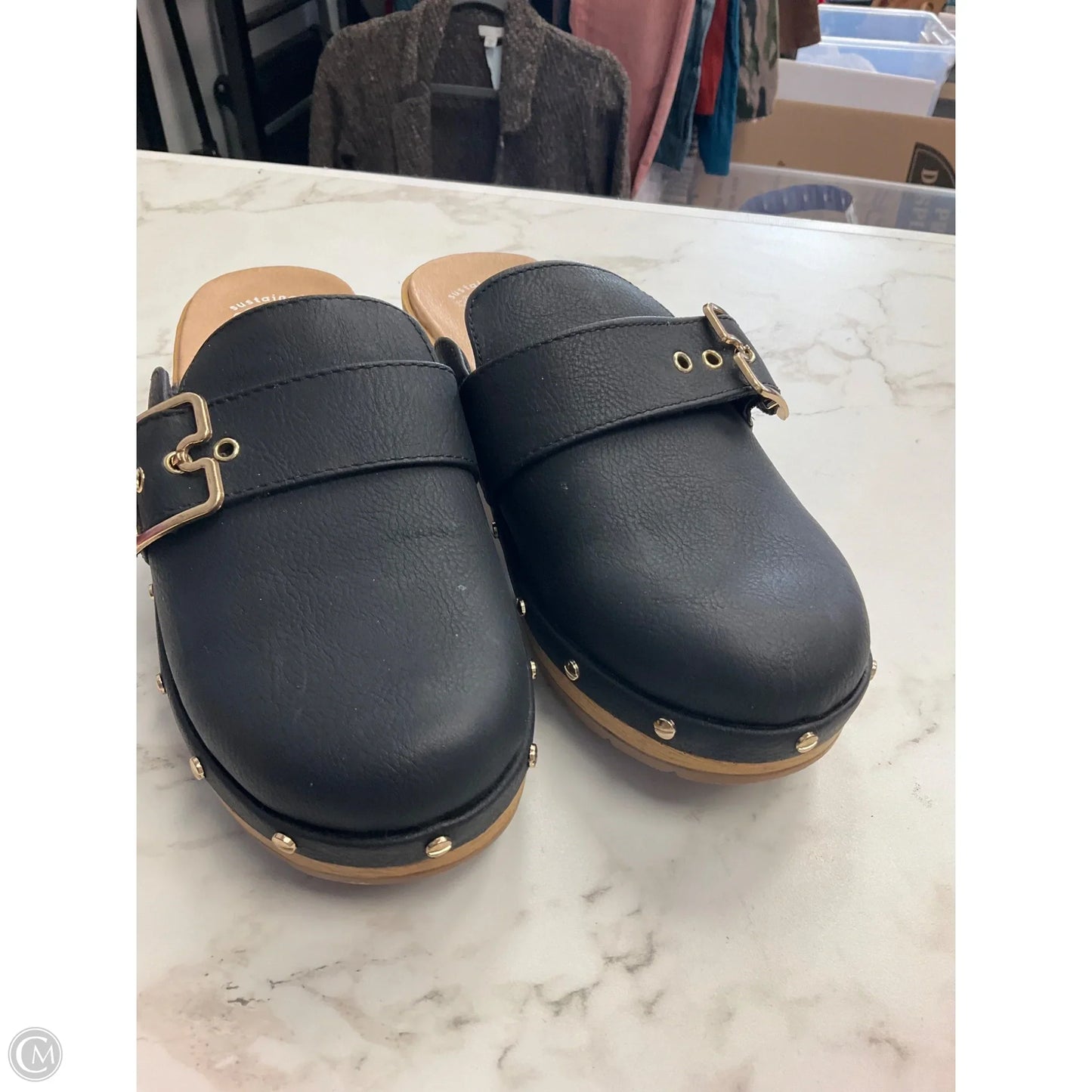 Shoes Heels Block By Dr Scholls In Black, Size: 8