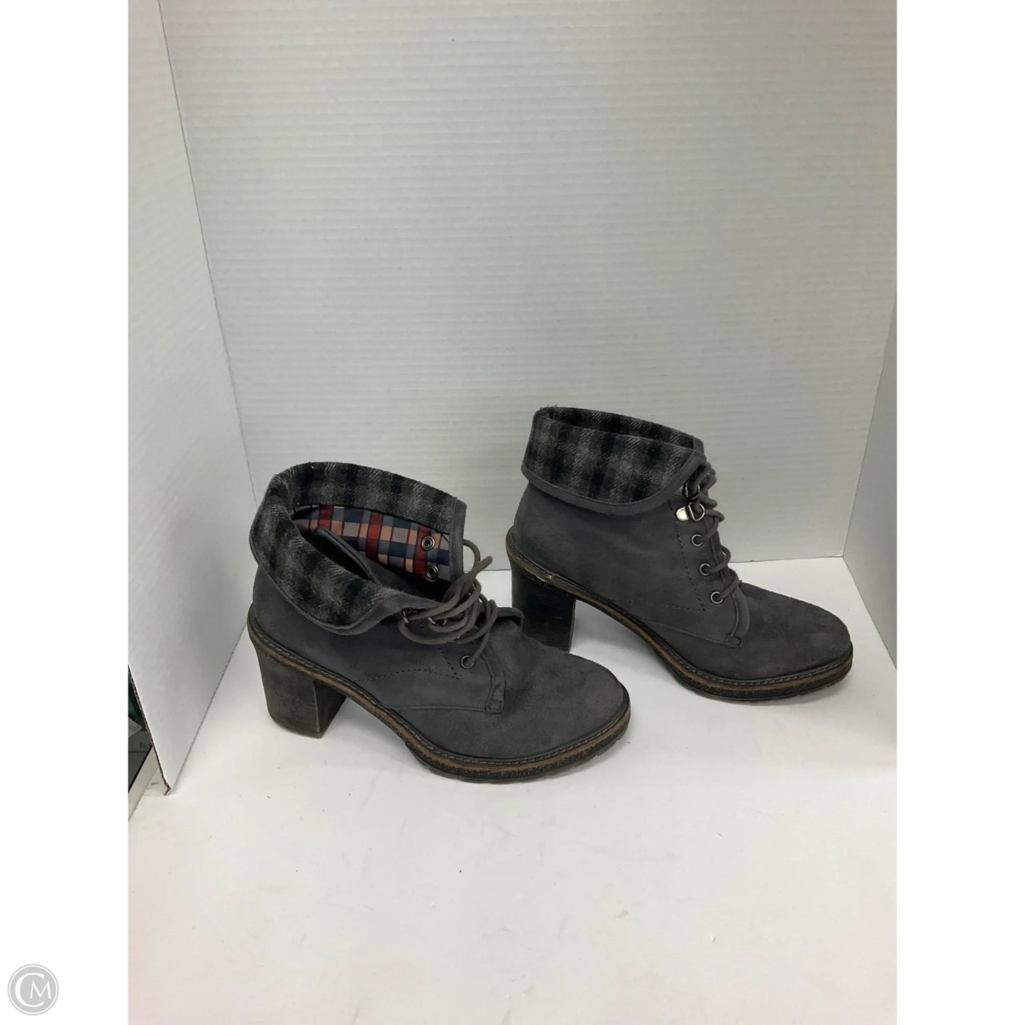 Boots Ankle Heels By White Mountain In Grey, Size: 7.5