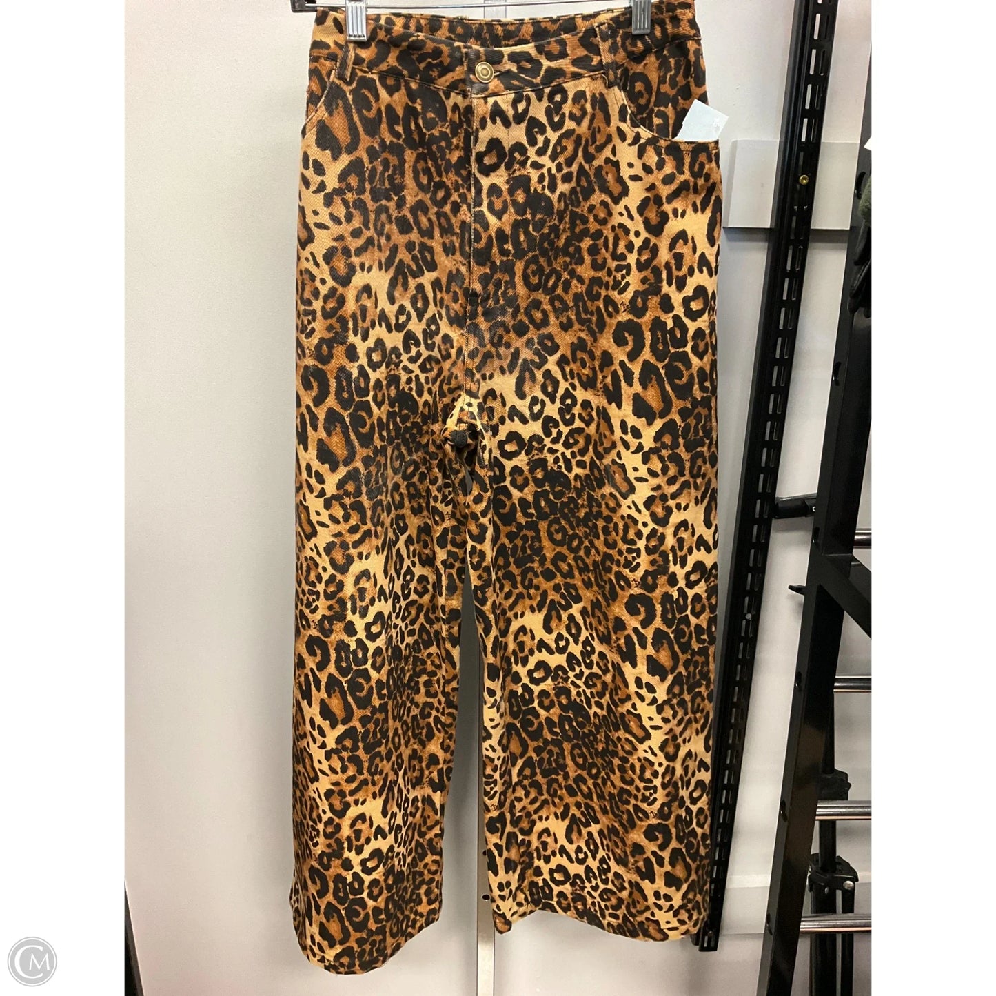 Jeans Wide Leg By Cider In Animal Print, Size: Xl