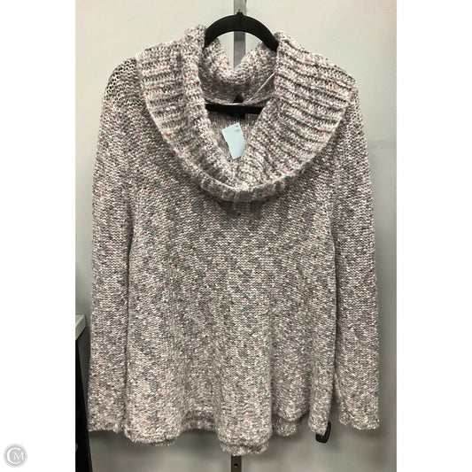 Sweater By Lane Bryant In Grey & Pink, Size: Xl