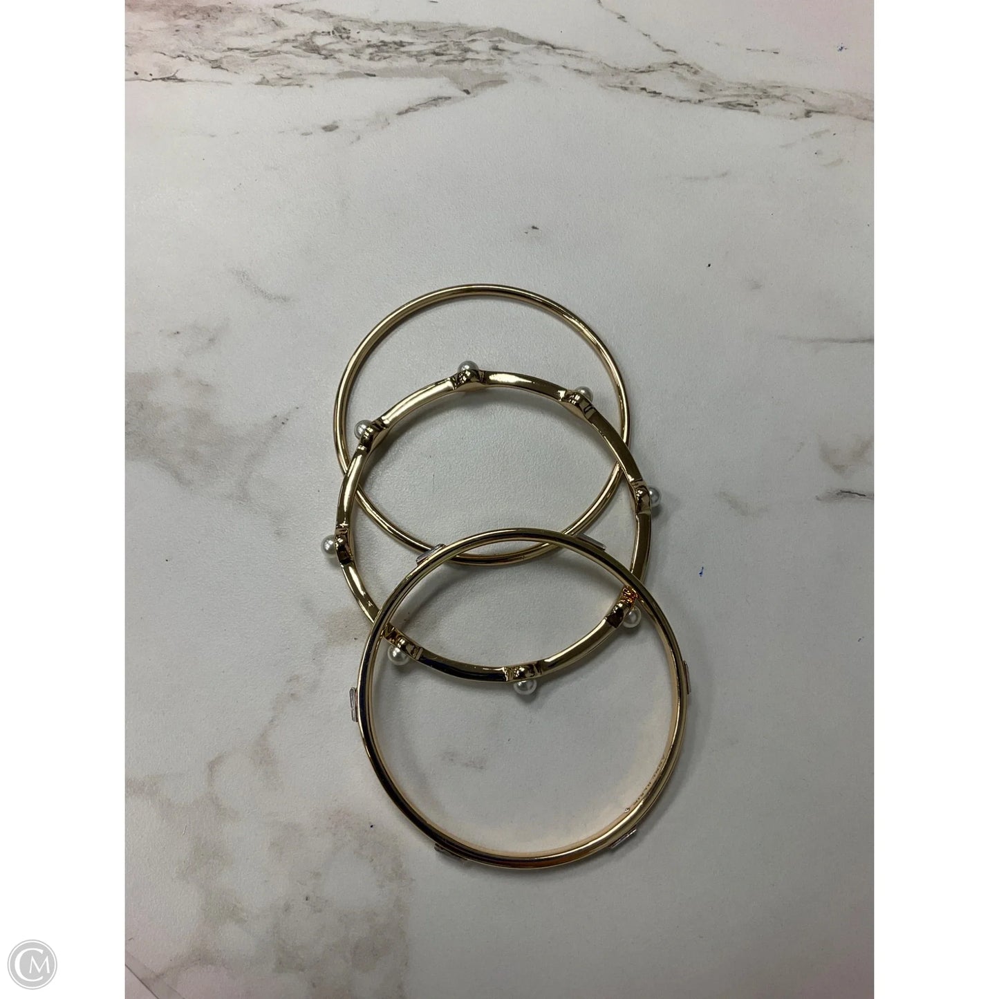 Bracelet Bangle By Anne Klein, Size: 03 Piece Set