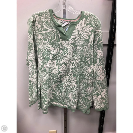 Sweater By Isaac Mizrahi Live Qvc In Grey & White, Size: 1x