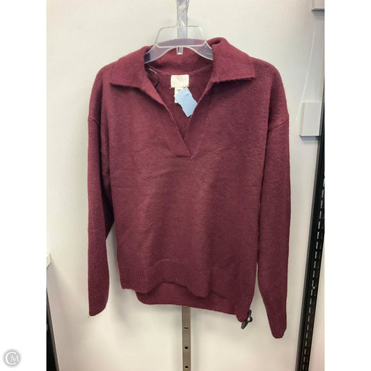 Sweater By H&m In Maroon, Size: S