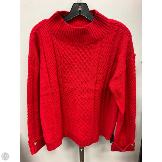 Sweater By Talbots In Red, Size: M