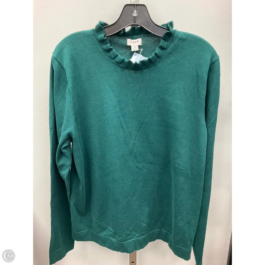 Top Long Sleeve By J. Crew In Green, Size: Xl