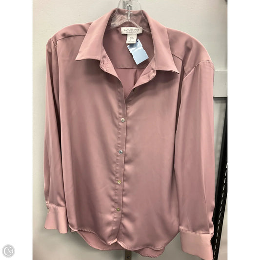 Blouse Long Sleeve By Rachel Zoe In Mauve, Size: S