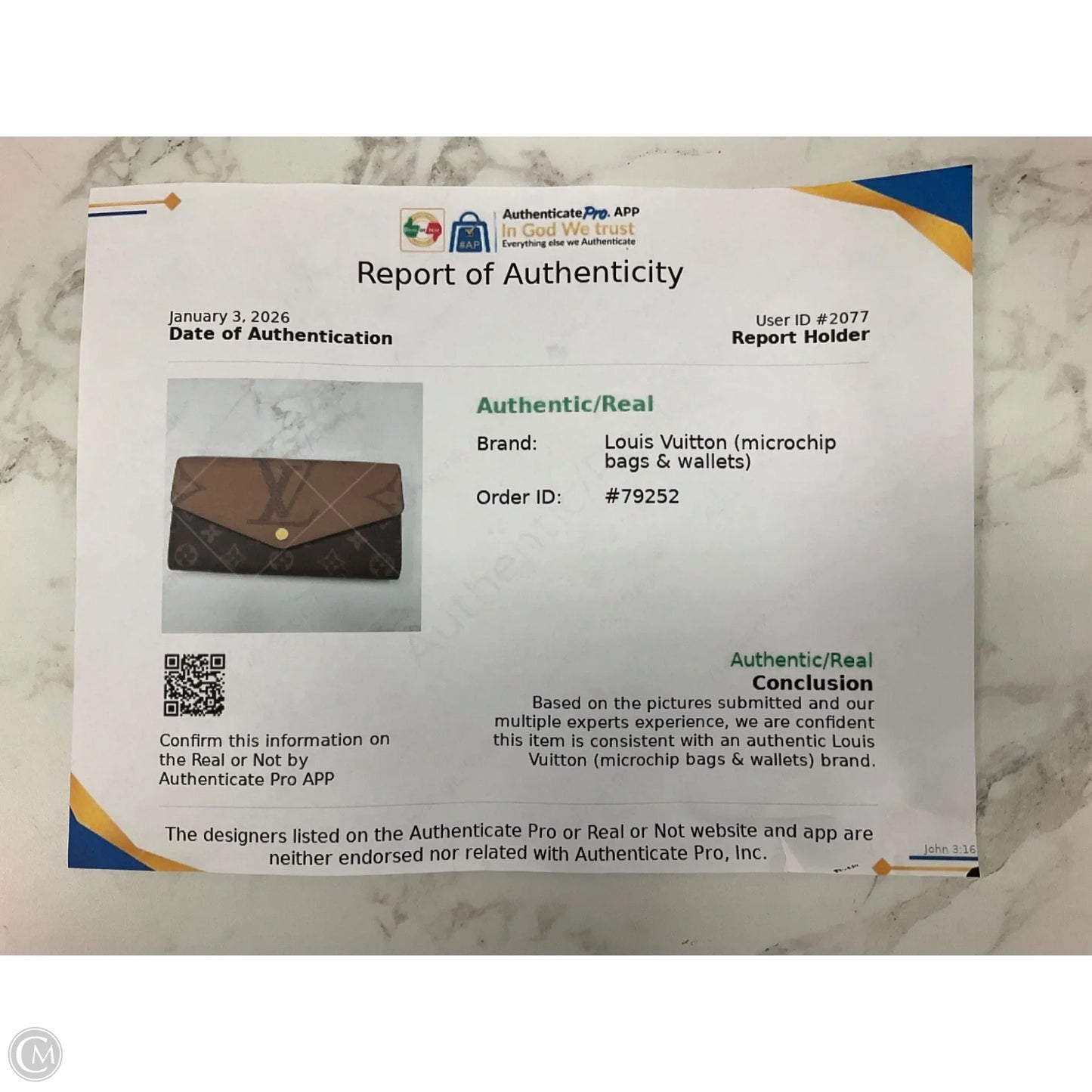 Wallet Luxury Designer By Louis Vuitton, Size: Large