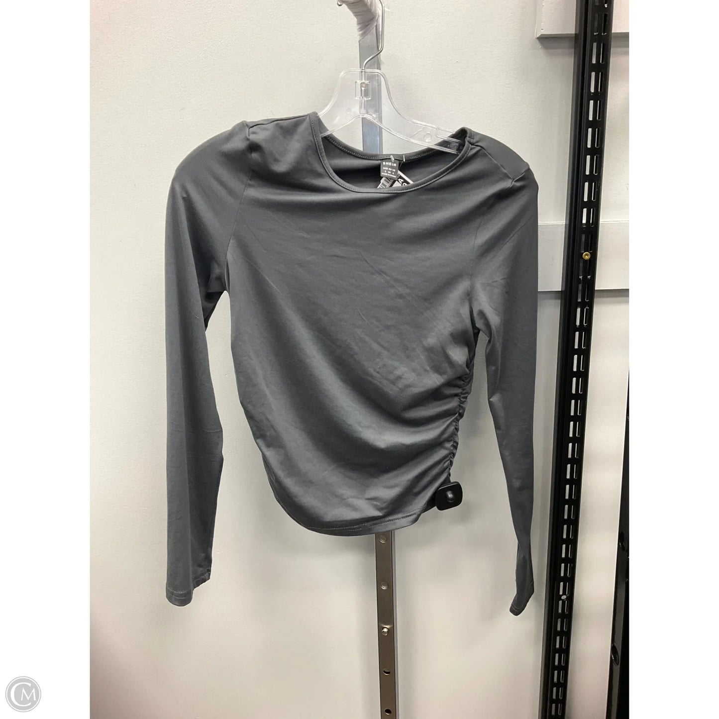 Top Long Sleeve By Shein In Grey, Size: S