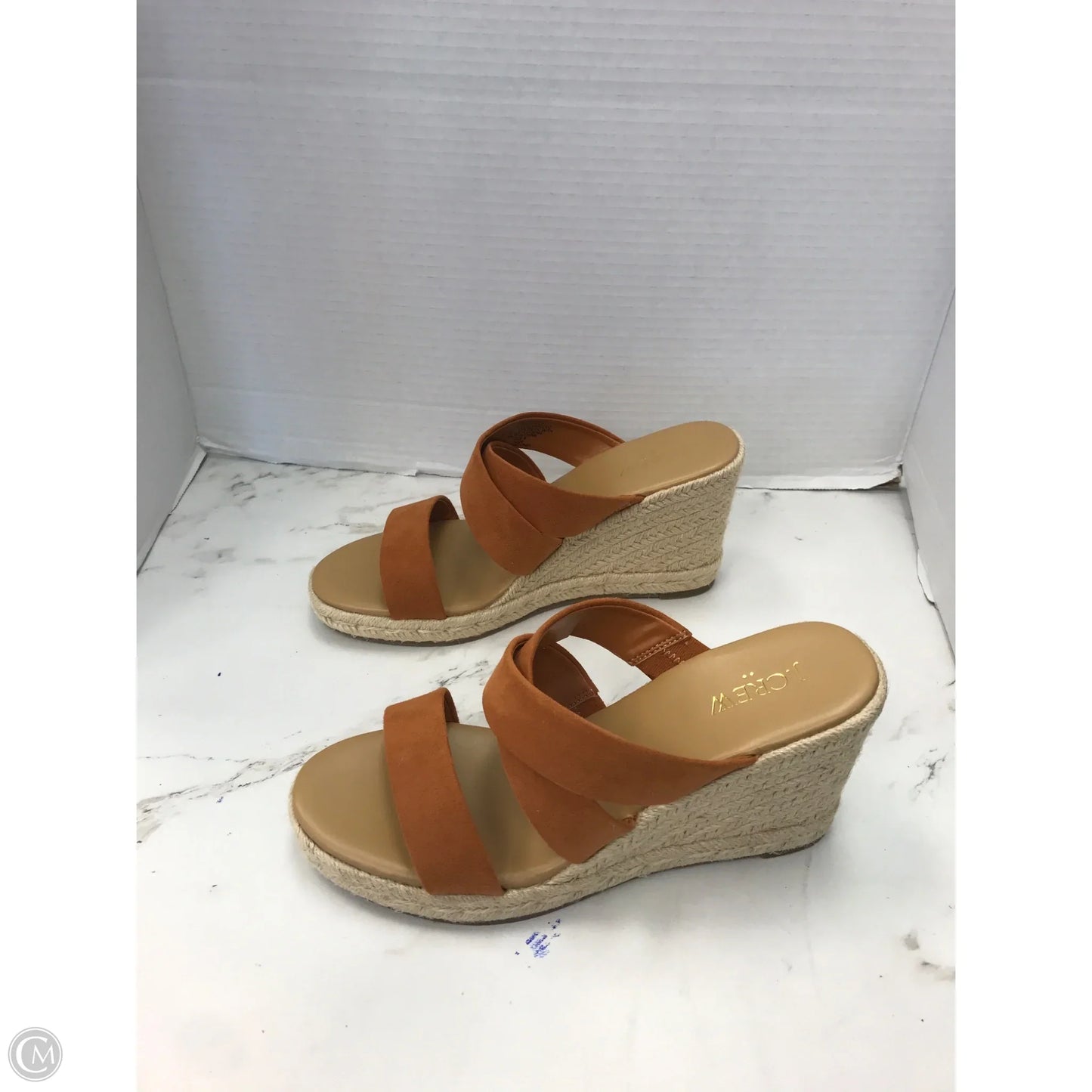 Sandals Heels Wedge By J. Crew In Copper, Size: 8