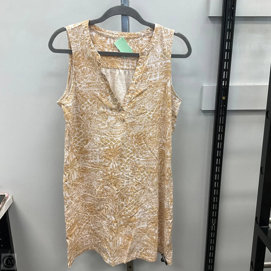 Dress Designer By Lilly Pulitzer In Tan & White, Size: Mp