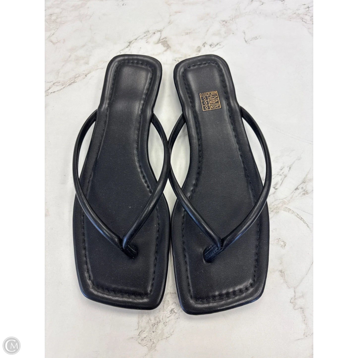 Sandals Flip Flops By Clothes Mentor In Black, Size: 9
