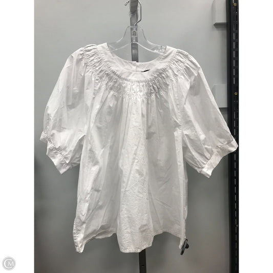 Top Short Sleeve By J. Crew In White, Size: Xxl