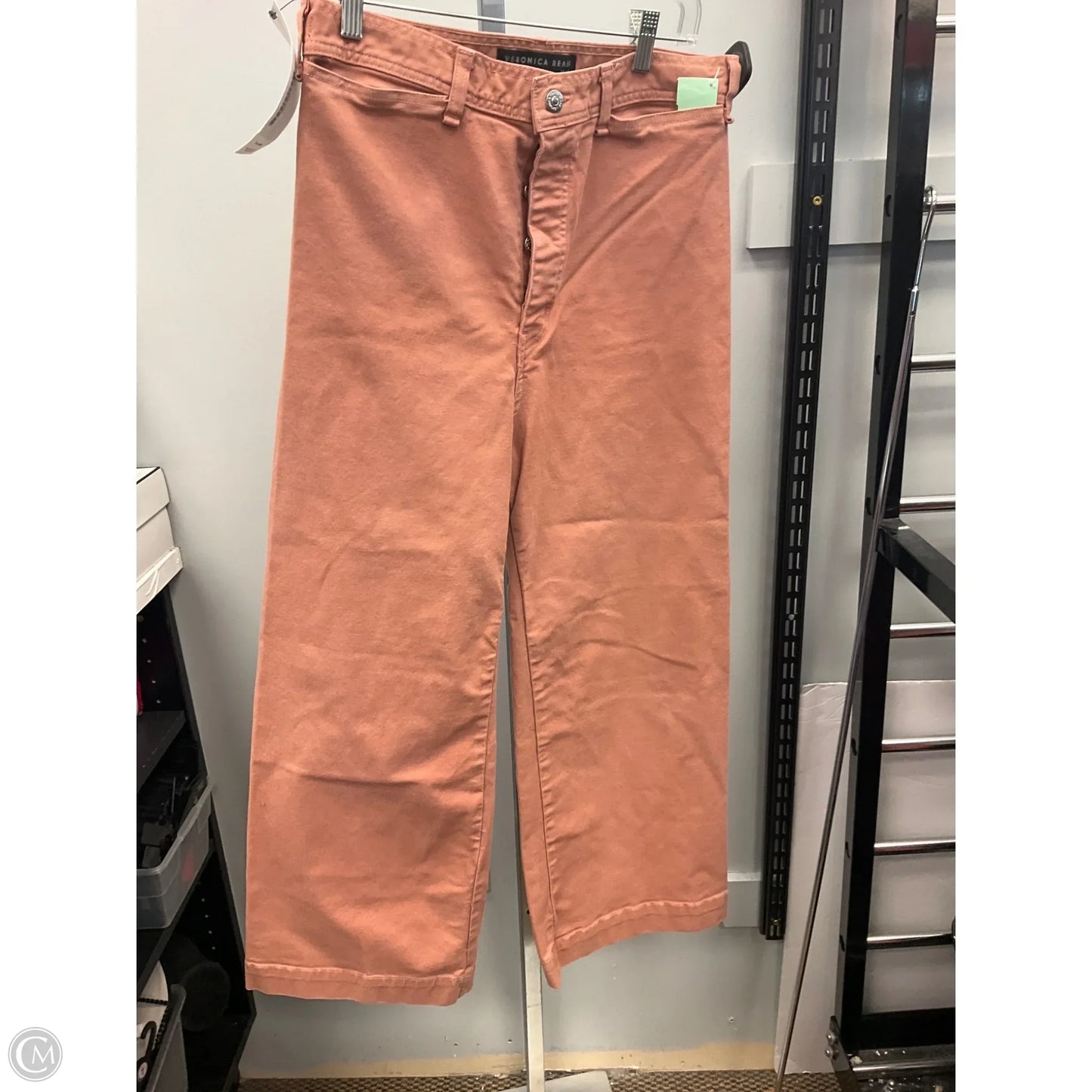 Jeans Wide Leg By Veronica Beard In Peach, Size: 12