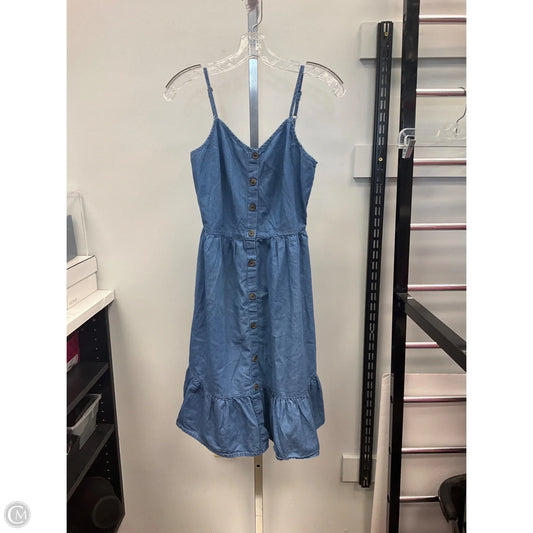 Dress Casual Short By Japna In Blue Denim, Size: L