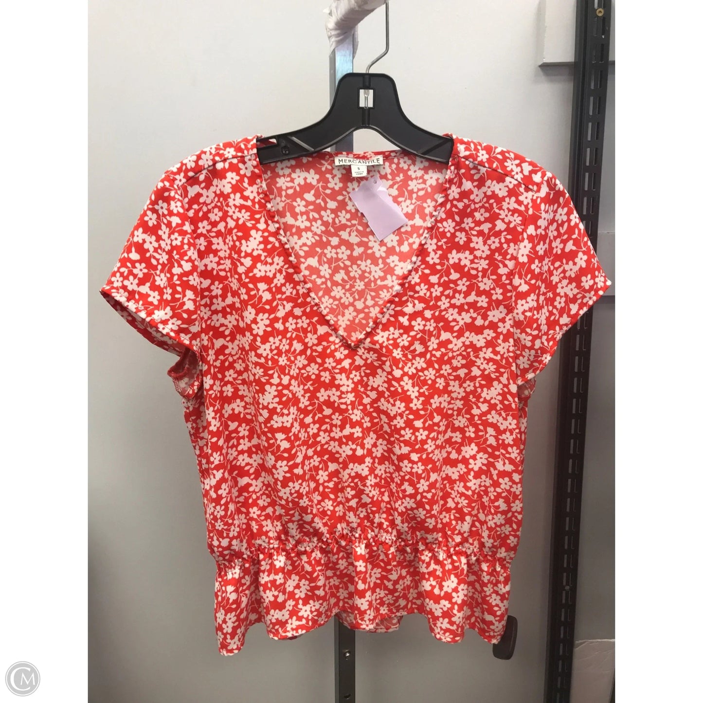 Top Short Sleeve By J. Crew In Floral Print, Size: S