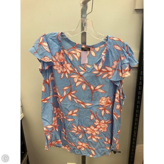 Top Sleeveless By Talbots In Blue & Orange, Size: 1x