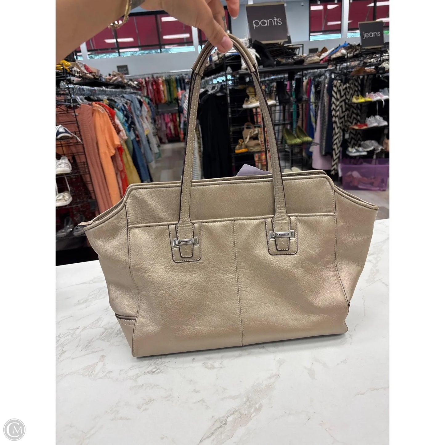 Tote Designer By Coach, Size: Large