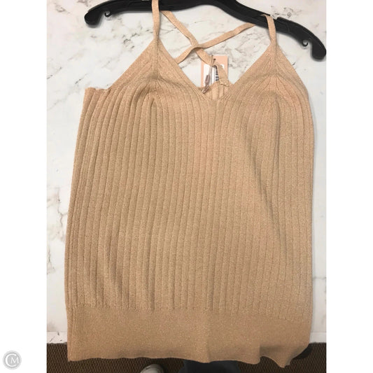 Top Sleeveless By Cmc In Gold, Size: M