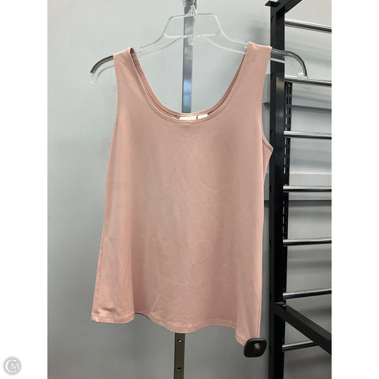 Top Sleeveless Basic By Chicos In Pink, Size: S