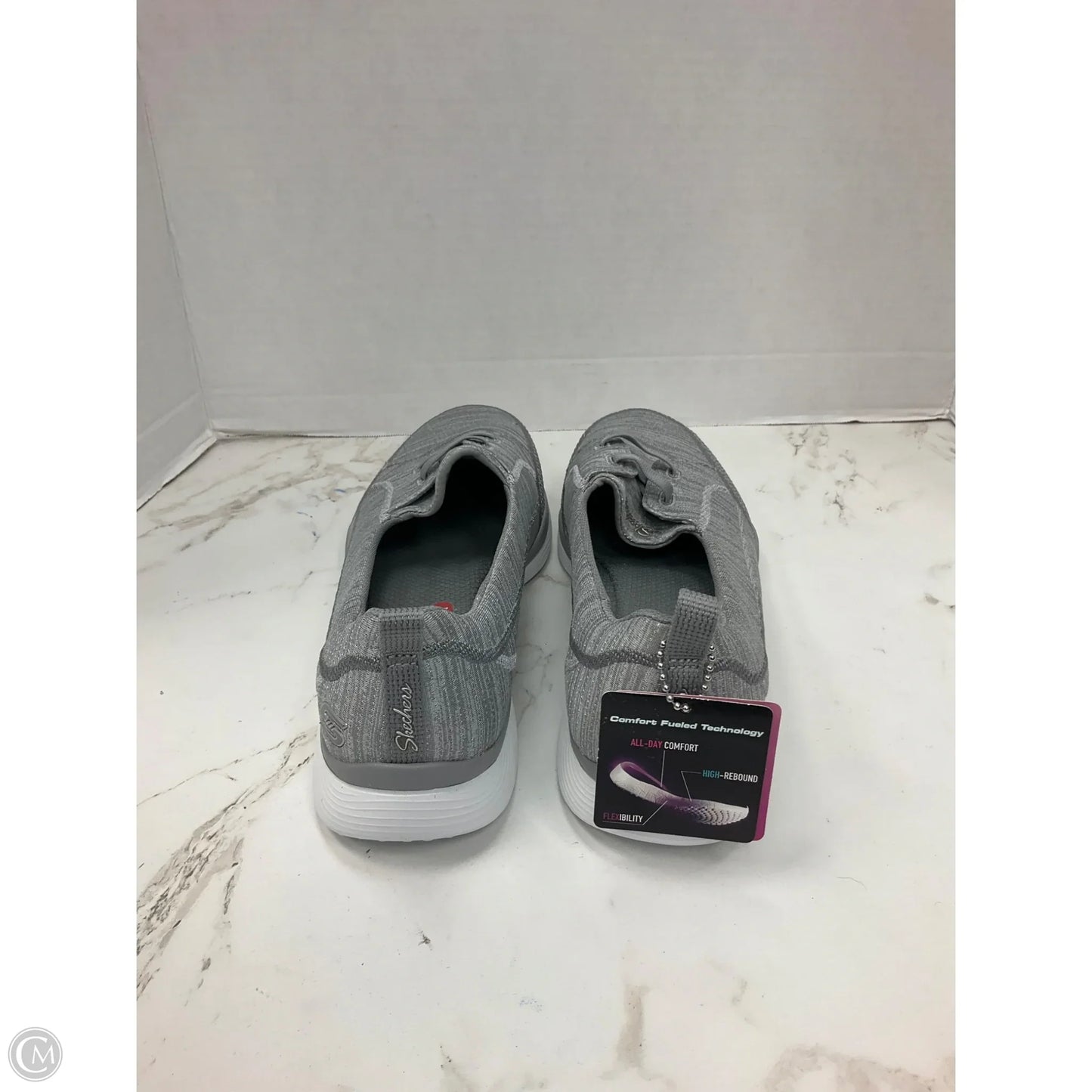 Shoes Flats By Skechers In Grey, Size: 8.5