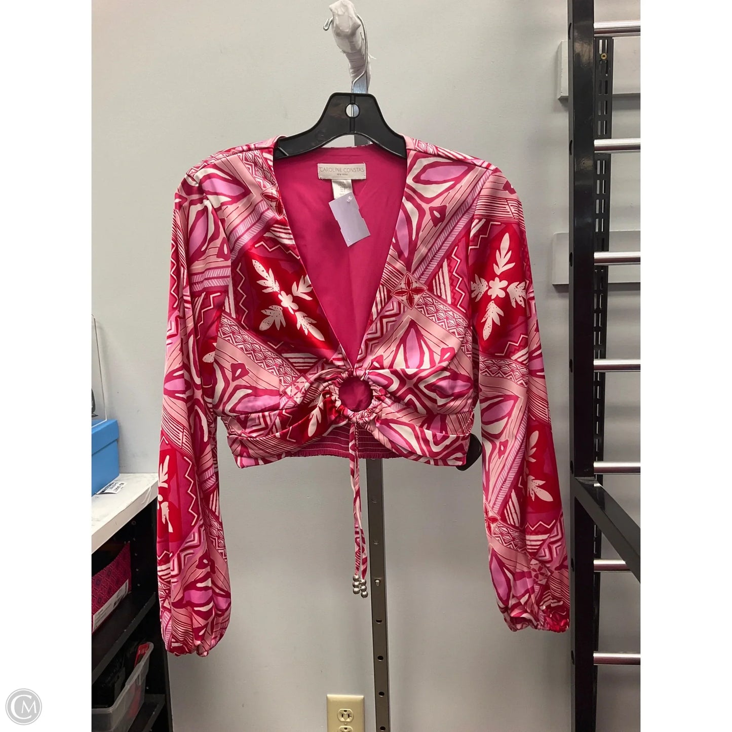 Top Long Sleeve By Clothes Mentor In Red, Size: S