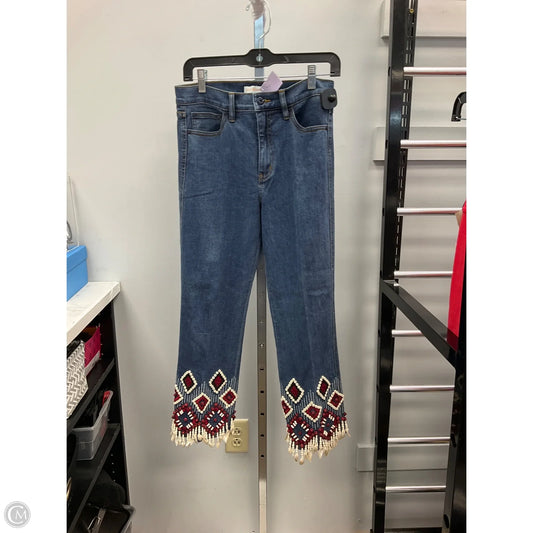 Jeans Designer By Tory Burch In Blue Denim, Size: 6