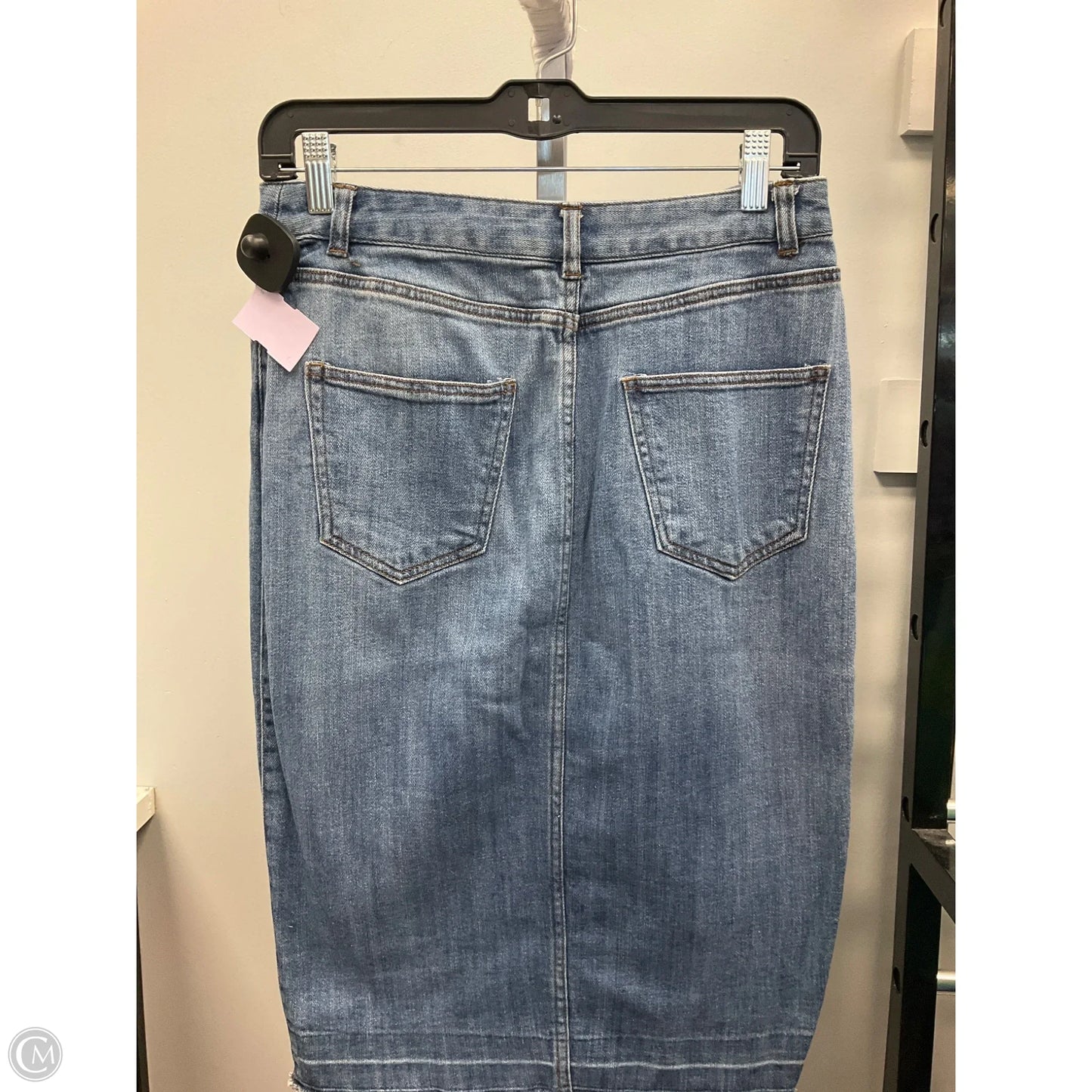 Skirt Midi By Who What Wear In Blue Denim, Size: 2