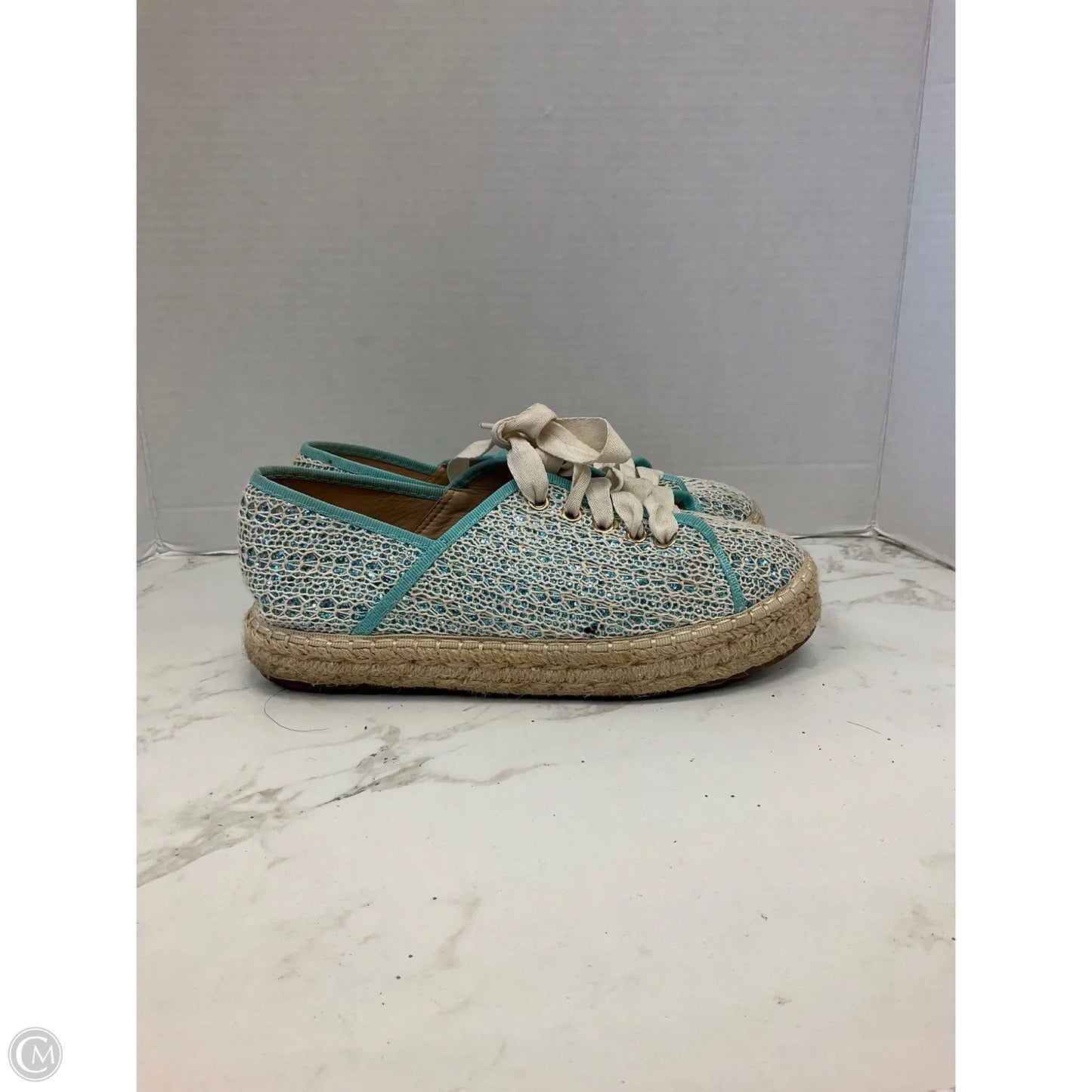 Shoes Heels Platform By Cme In Aqua, Size: 9