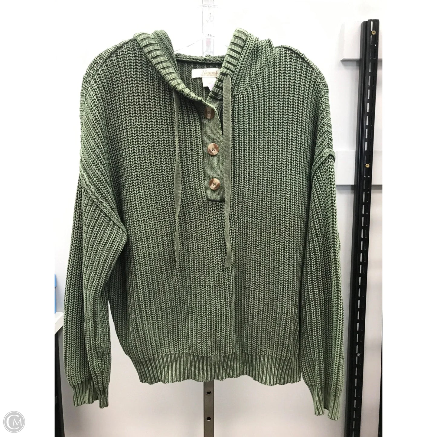 Sweater By Natural Reflections In Green, Size: S