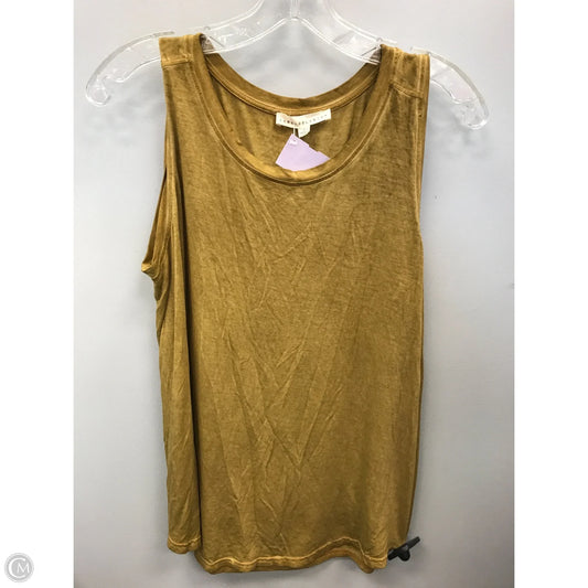 Top Sleeveless By Jane And Delancey In Gold, Size: M