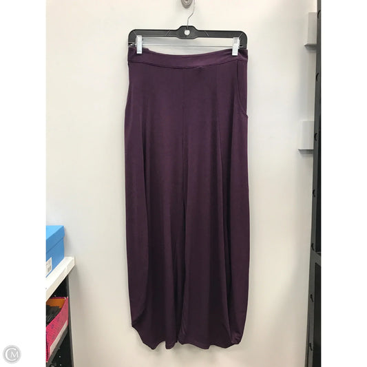 Pants Wide Leg By Cmc In Purple, Size: M