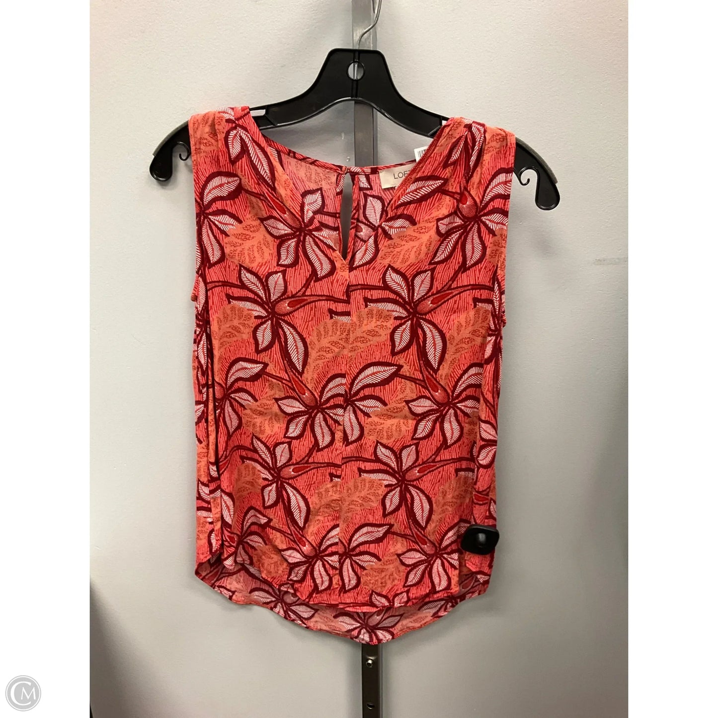 Top Sleeveless By Loft In Floral Print, Size: Xs