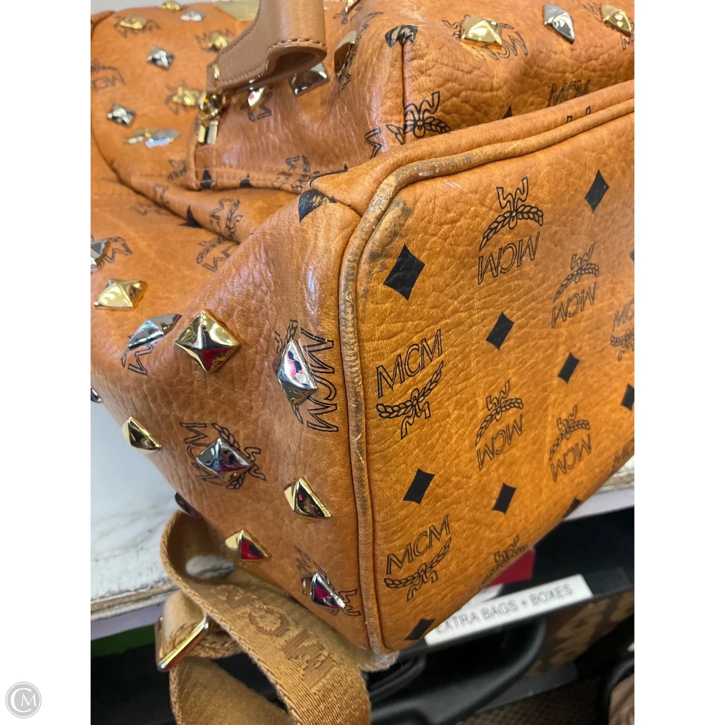 Backpack Luxury Designer By Mcm, Size: Large