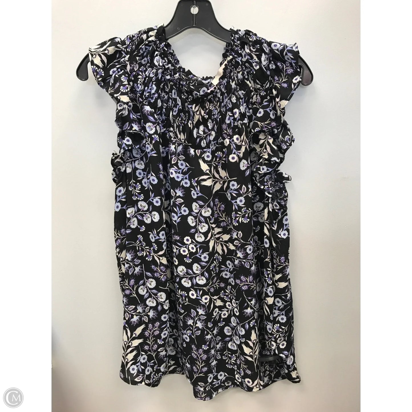Top Sleeveless By Loft In Floral Print, Size: Xl