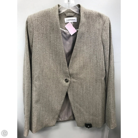 Blazer By Calvin Klein In Grey, Size: 2