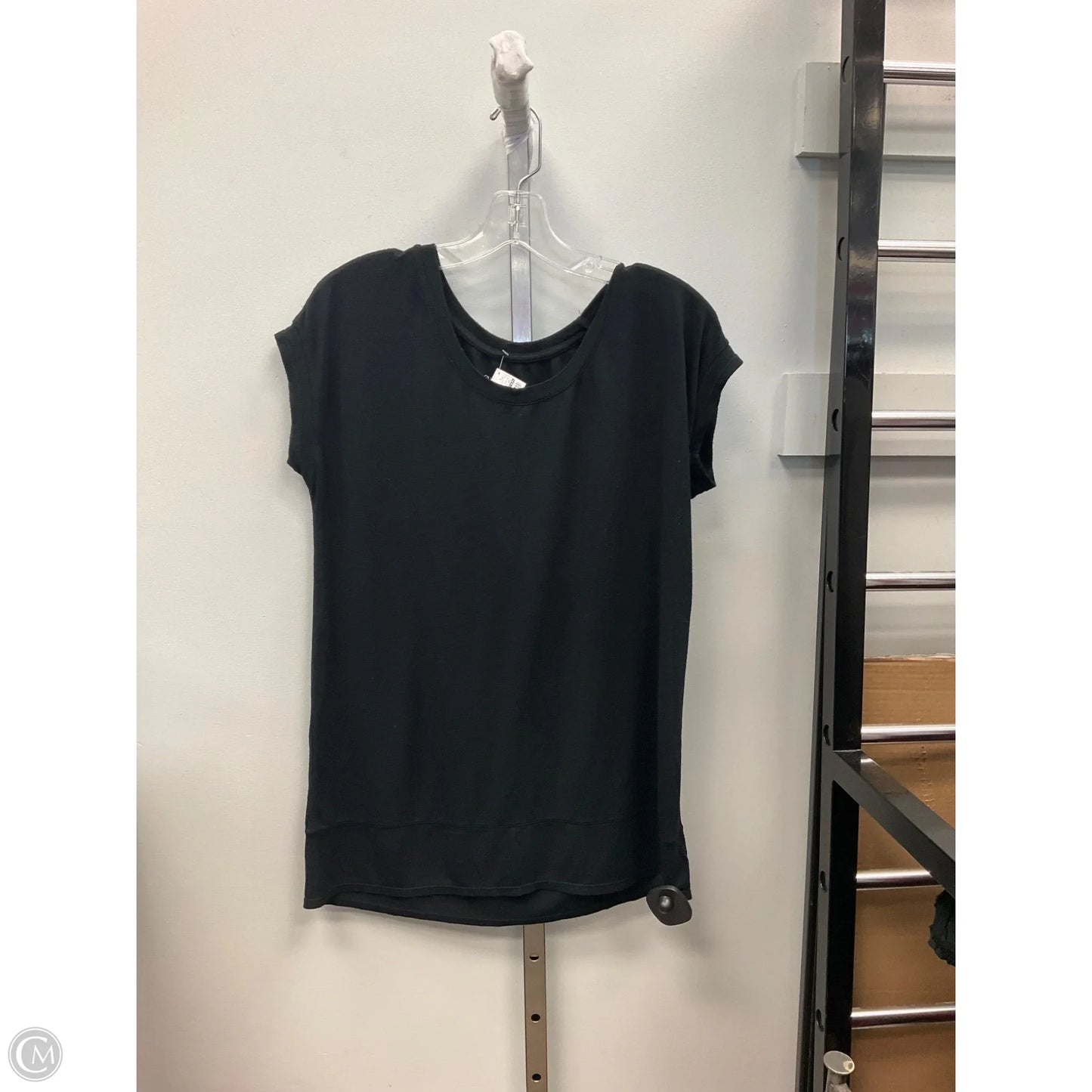 Top Short Sleeve Basic By Gilligan And Omalley In Black, Size: L
