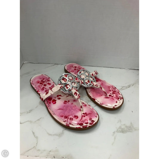 Sandals Flip Flops By Kelly And Katie In Pink & Red, Size: 9