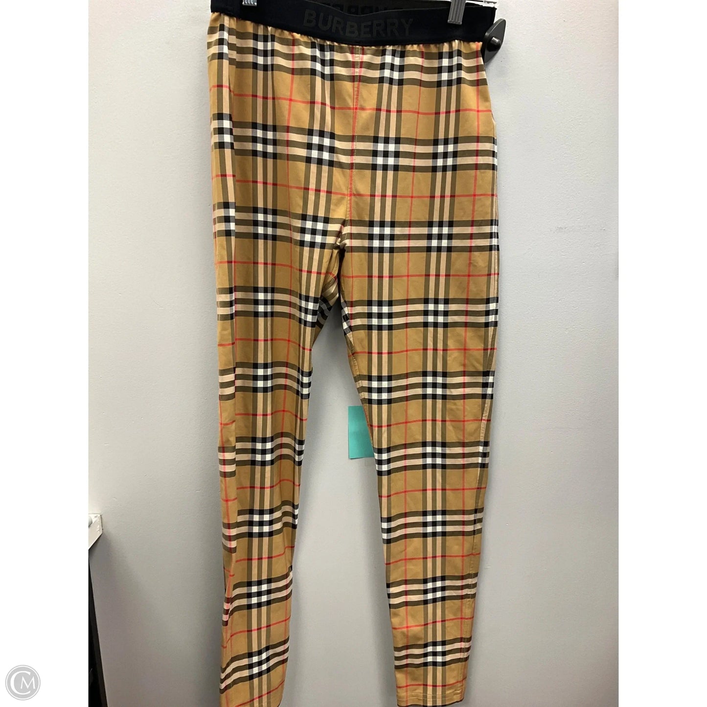 Pants Luxury Designer By Burberry In Plaid Pattern, Size: Xs