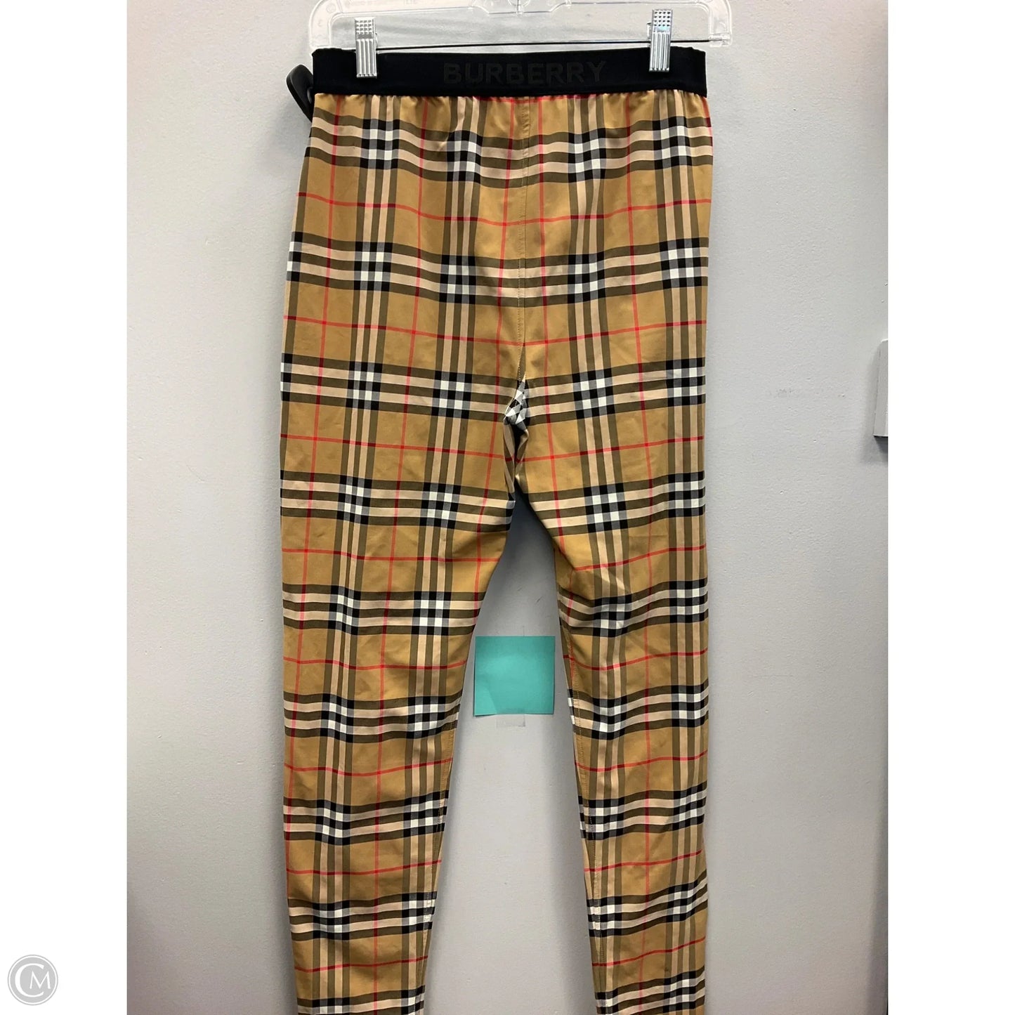 Pants Luxury Designer By Burberry In Plaid Pattern, Size: Xs