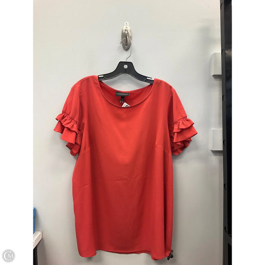 Top Short Sleeve By Lane Bryant In Copper, Size: 16