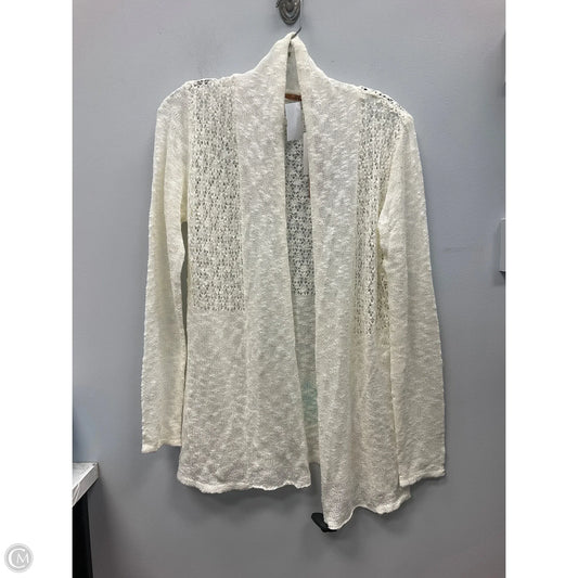 Sweater Cardigan By Belldini In Cream, Size: M