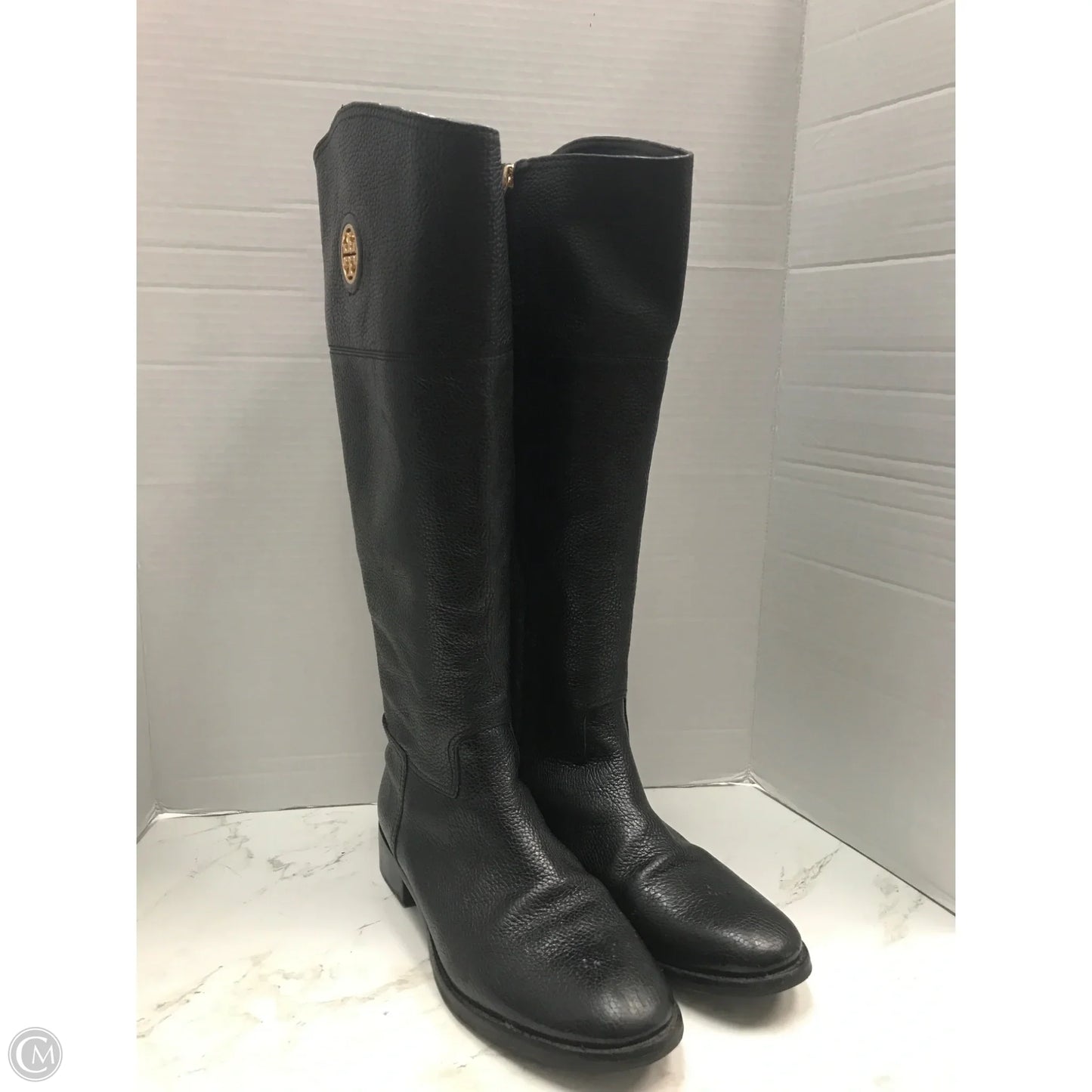 Boots Designer By Tory Burch In Black, Size: 10