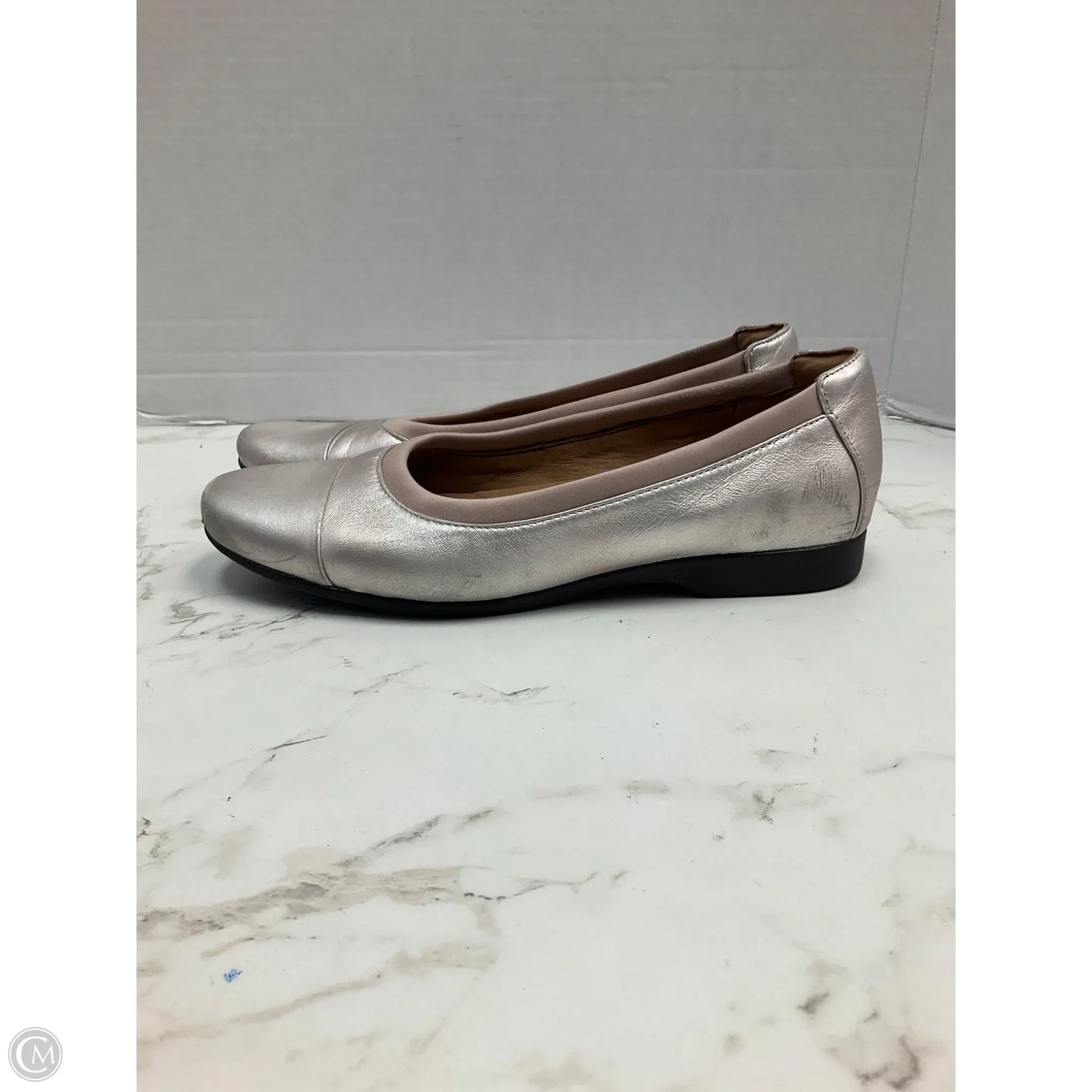 Shoes Heels Platform By Clarks In Copper, Size: 8