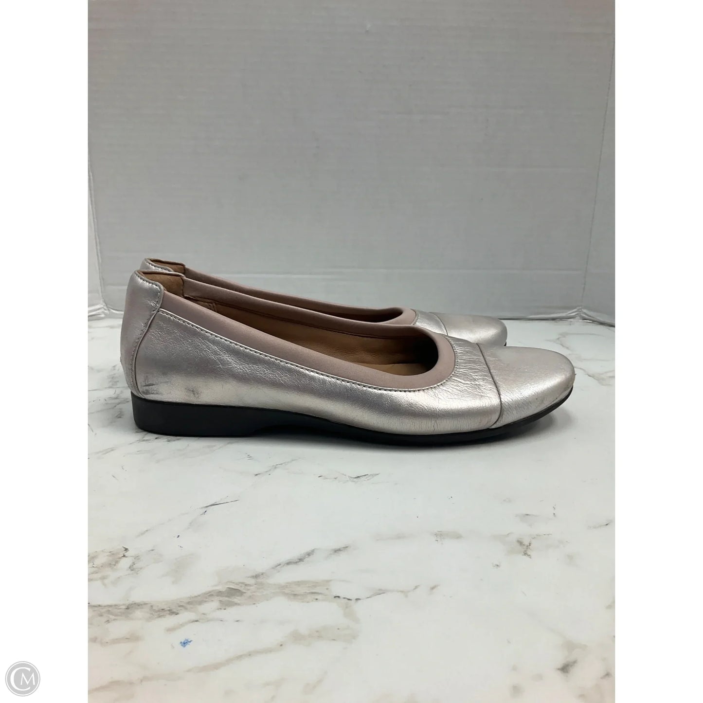 Shoes Heels Platform By Clarks In Copper, Size: 8