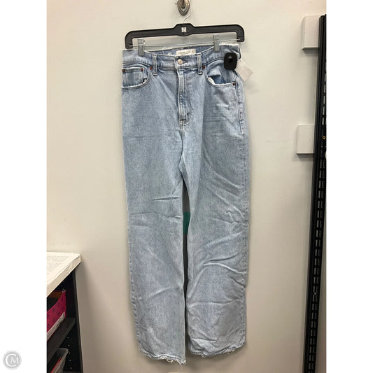 Jeans Straight By Abercrombie And Fitch In Blue Denim, Size: 4
