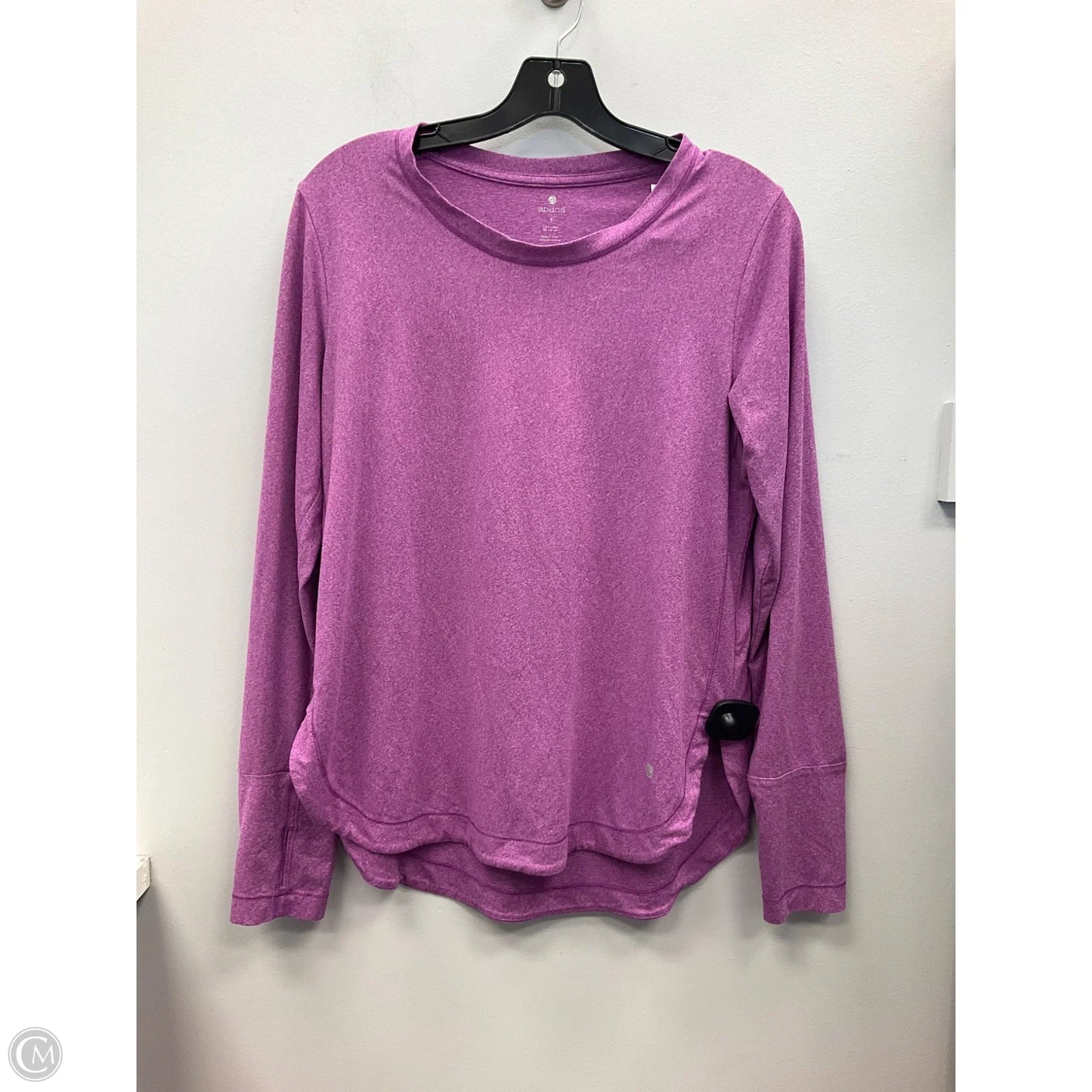 Athletic Top Long Sleeve Crewneck By Apana In Purple, Size: S