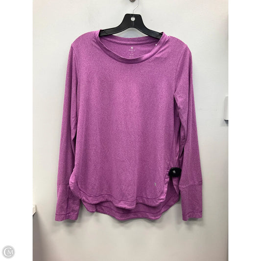 Athletic Top Long Sleeve Crewneck By Apana In Purple, Size: S