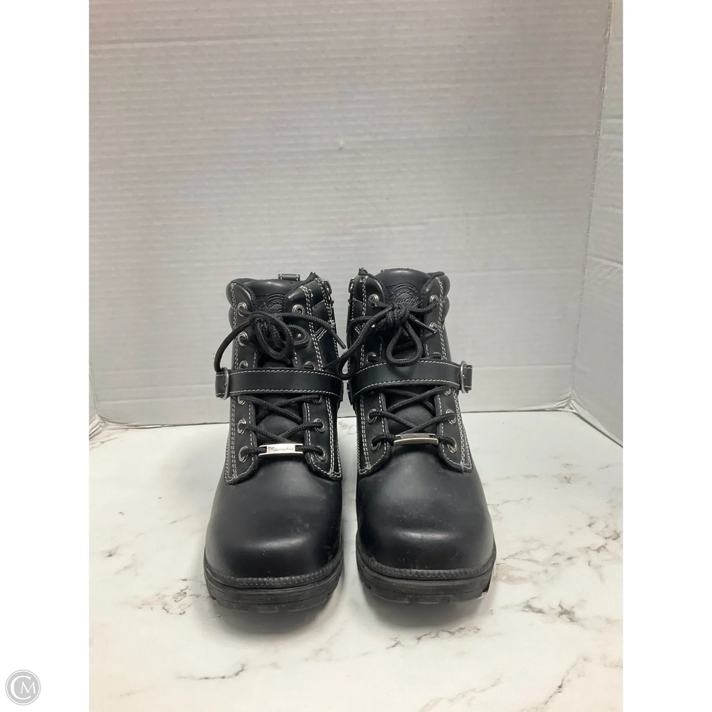 Boots Hiking By Clothes Mentor In Black, Size: 8