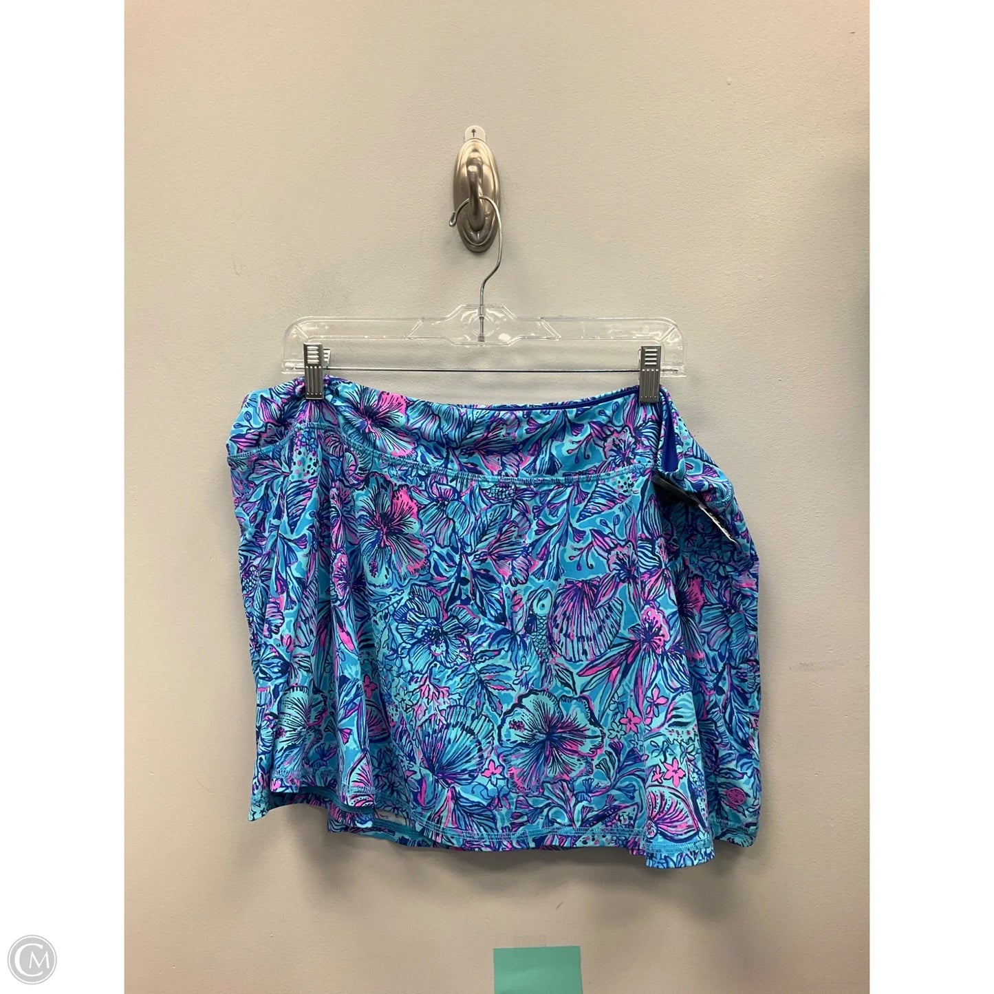 Skort Designer By Lilly Pulitzer In Blue & Pink, Size: Xxl